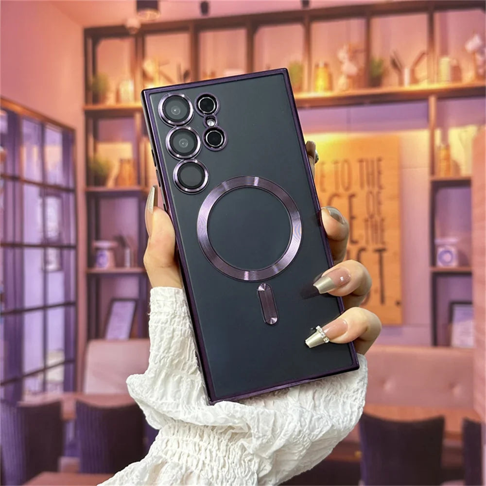 Magnetic MagSafe Case for Samsung S21–S26 & Note Series