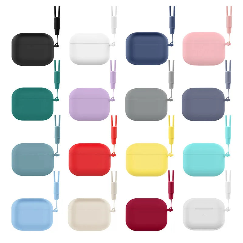 2025 for AirPods Pro 3 New Case Full Protective Soft Silicone Shockproof Case with Keychain for AirPods Pro 3 Case for Men Women