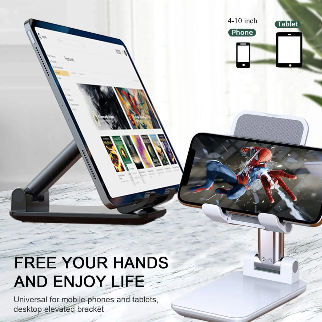 Adjustable Foldable Phone Stand for Desk, All Smartphones