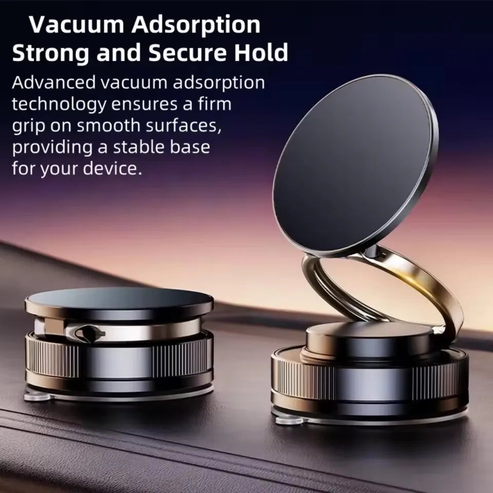 Car Phone Magnetic Stand Mechanical Vacuum Suction Cup Rotate 360 °