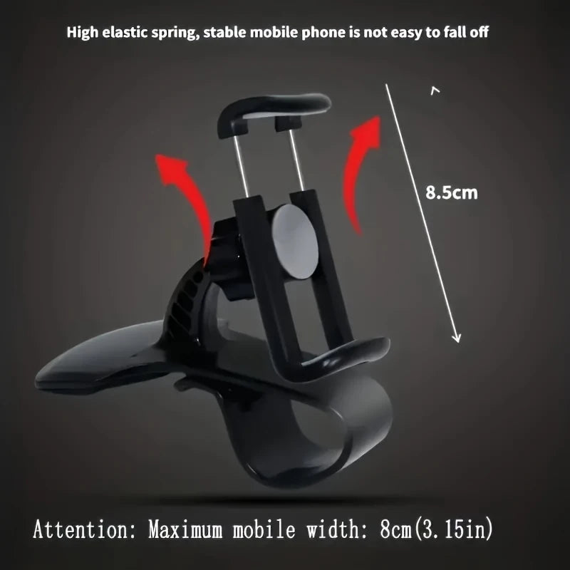 Car Phone Holder, Multifunctional Phone Stand, Rotatable Fixing Device, Applicable GPS Navigation, Car Dashboard Bracket, ABS Ma