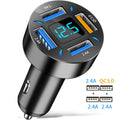 Car Charger Fast Charging PD Quick Charge 3.0 USB C Car Phone Charger Adapter For iPhone Xiaomi Samsung