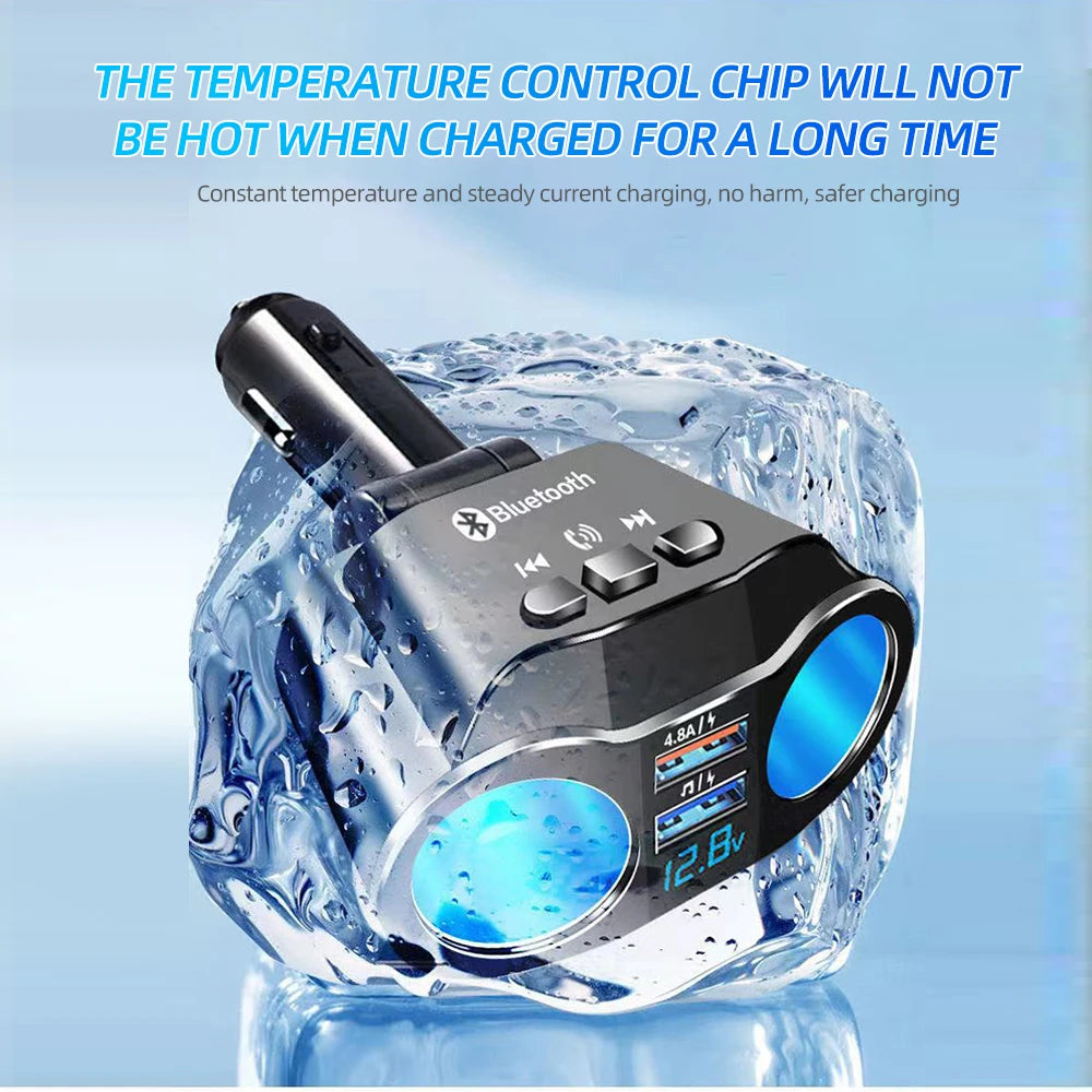 USB Car Cigarette Lighter Digital Display PD+QC3.0 Car Charger Super Fast Charge Power Adapter Car Styling 12V/24V