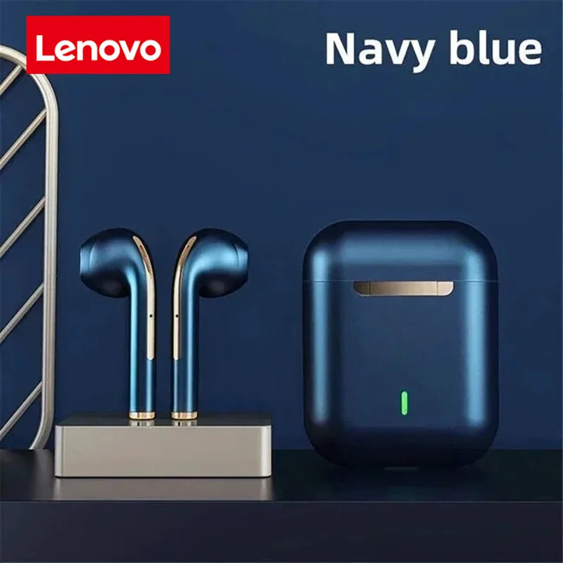 Lenovo J18 Wireless Earphone HiFI In-Ear Stereo With Microphone Waterproof Bluetooth Touch Noise-cancelling Various Headphones