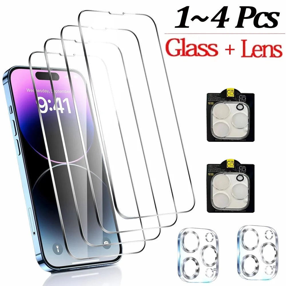 All iPhone Tempered Glass Screen Protector & Camera Lens Film