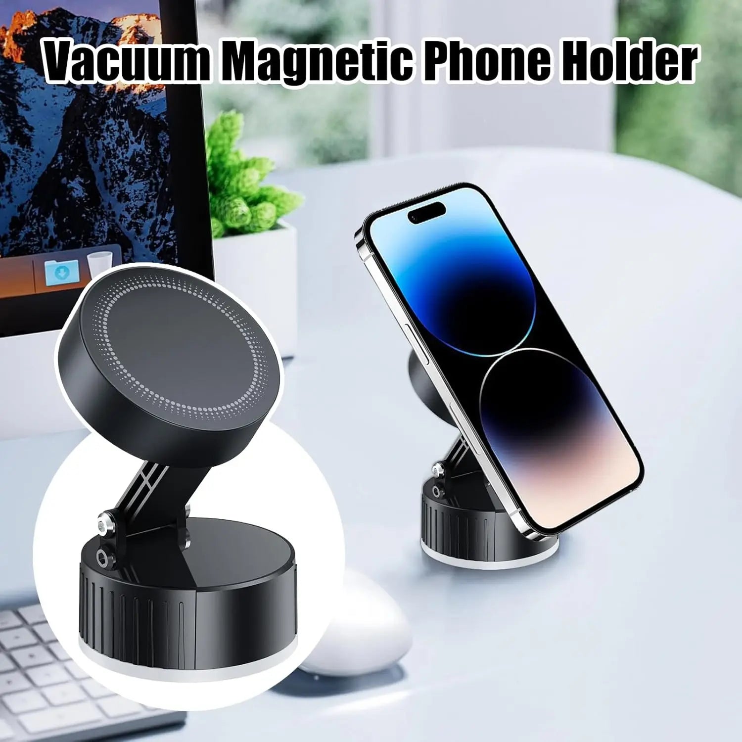 15W Magnetic Wireless Car Charger & Phone Holder