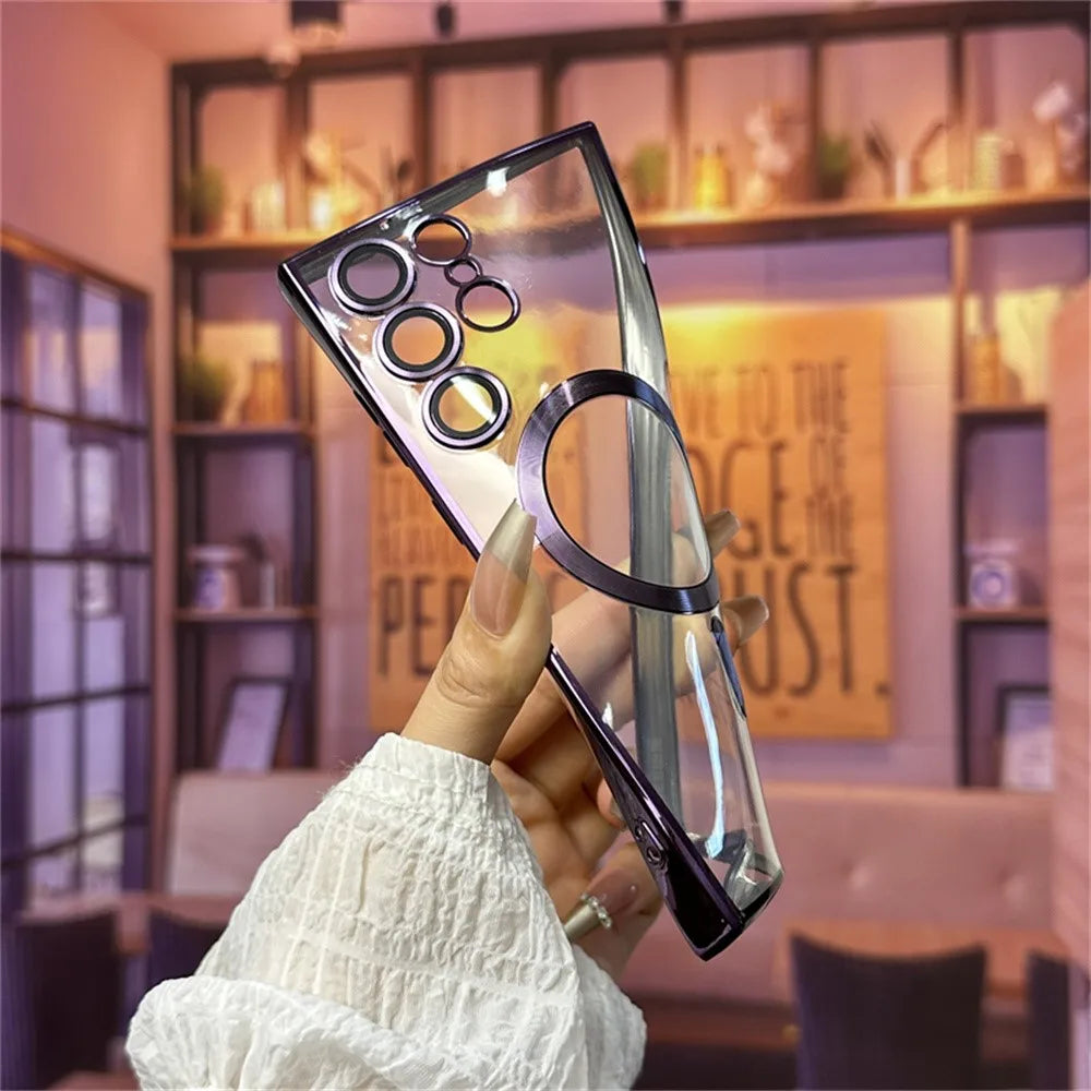 Magnetic MagSafe Case for Samsung S21–S26 & Note Series